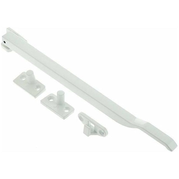 Frelan - Non-Lockable Casement Window Stay 250mm (10") - White - JW77WH - Choice Handles