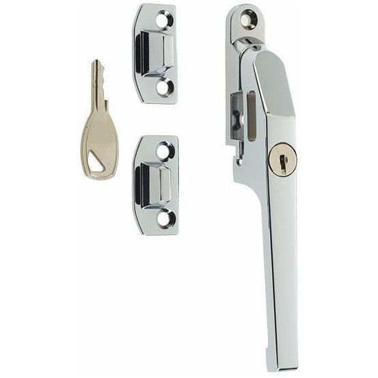 Frelan - Lockable Window Fastener 124mm - Polished Chrome - JW78LPC - Choice Handles