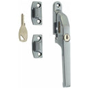 Frelan - Lockable Window Fastener 124mm - Satin Chrome - JW78LSC - Choice Handles