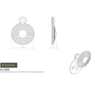 Carlisle Brass - Queen Anne Covered Escutcheon - Satin Chrome - M1000SC - Choice Handles
