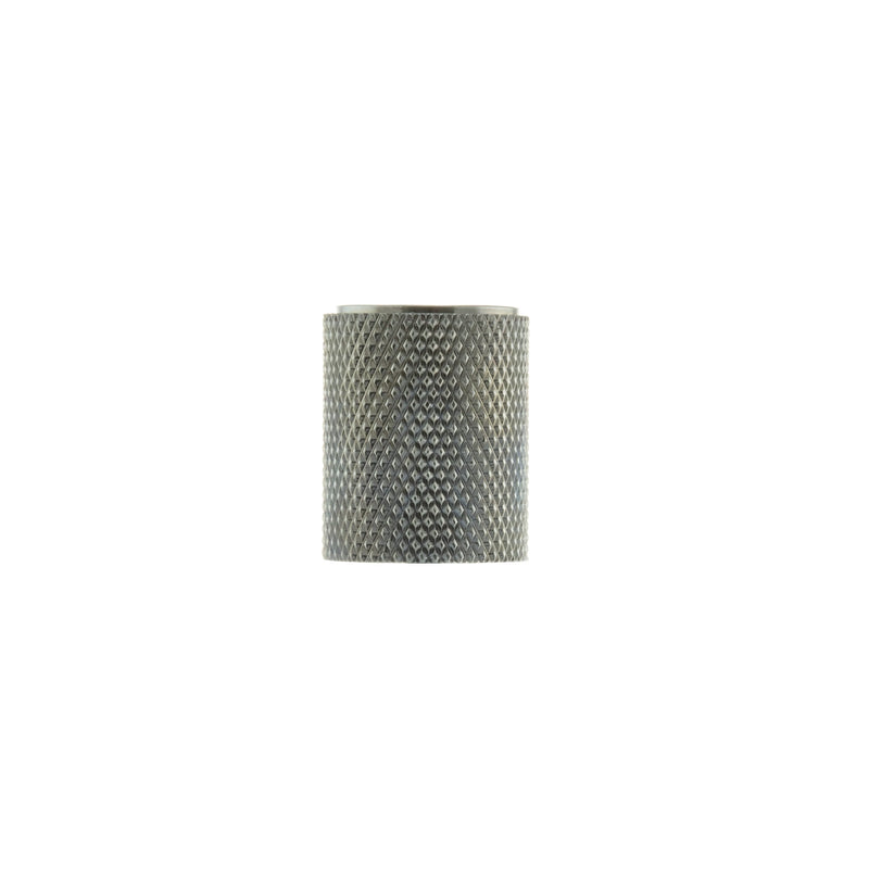 Millhouse Brass Watson Cylinder Knurled Cabinet Knob on Concealed Fix - Polished Chrome - MHCK1820PC - Choice Handles