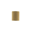 Millhouse Brass Watson Cylinder Knurled Cabinet Knob on Concealed Fix - Satin Brass - MHCK1820SB - Choice Handles