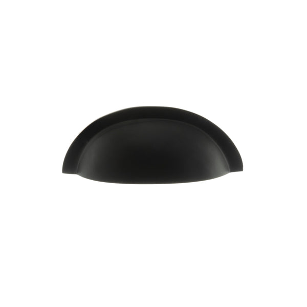 Atlantic - Old English Winchester Solid Brass Cabinet Cup Pull on Concealed Fix - Matt Black - OEC1176MB - Choice Handles