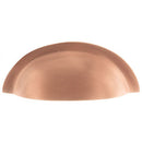 Old English Winchester Solid Brass Cabinet Cup Pull on Concealed Fix - Urban Satin Copper - OEC1176USC - Choice Handles