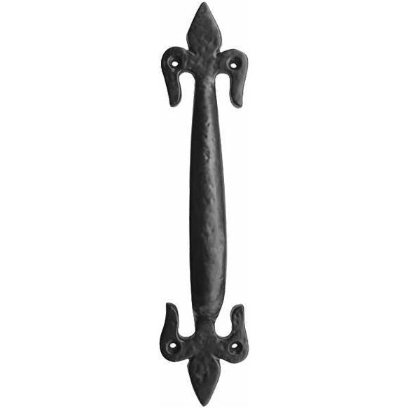 Frelan - Fleur De Lys Pull Handle 125mm - Black Antique - JAB27 - Choice Handles