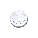 Darcel - Round Key Hole Escutcheon, Polished Chrome - FESC-PC (Pair) - Choice Handles