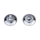 Darcel - Bathroom Raised Thumb Turn and Release, Polished Chrome - FWCRTT-CP - Choice Handles