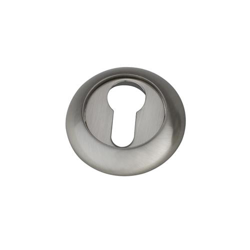 Darcel - Raised Euro Profile Escutcheon, Satin Nickel - FREESC-SN (Pair) - Choice Handles