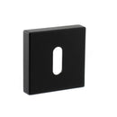 STATUS Key Escutcheon on S4 Square Rose - Matt Black - S4ESCKSMB  - (Pair) - Choice Handles