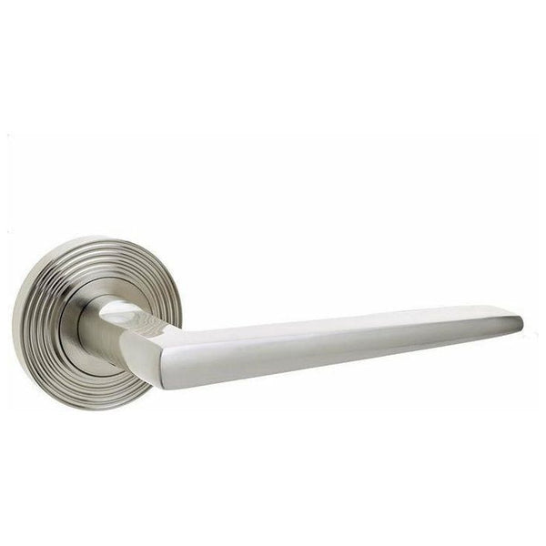 Burlington - Mayfair Lever on Rose - Satin Nickel - BUR10SN - Choice Handles