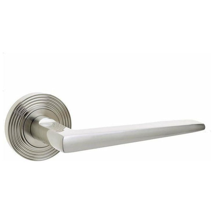Burlington - Mayfair Lever on Rose - Satin Nickel - BUR10SN - Choice Handles