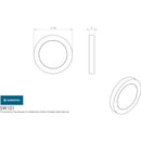 Eurospec - Steelworx 316 Escutcheon Blank - Satin Stainless Steel - SW101SSS - Choice Handles