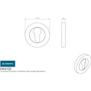 Eurospec - Grade 316 Euro Profile Escutcheon - Satin Stainless Steel - SW4102SSS - Choice Handles