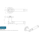 Eurospec - Steelworx SWL Berna Lever on Rose - Bright/Satin Stainless Steel - SWL1010DUO - Choice Handles