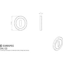 Eurospec - Steelworx SWL Escutcheon - Satin Stainless Steel - SWL103SSS - Choice Handles