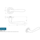 Eurospec - Steelworx SWL Peninsula Lever on Rose - Satin Stainless Steel - SWL1127SSS - Choice Handles