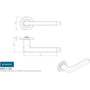Eurospec - Steelworx SWL Carlton Lever on Rose - Satin Stainless Steel - SWL1134SSS - Choice Handles