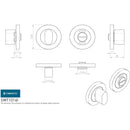 Eurospec - Steelworx SWL Thumbturn - Bright/Satin Stainless Steel - SWT1016-IDUO - Choice Handles