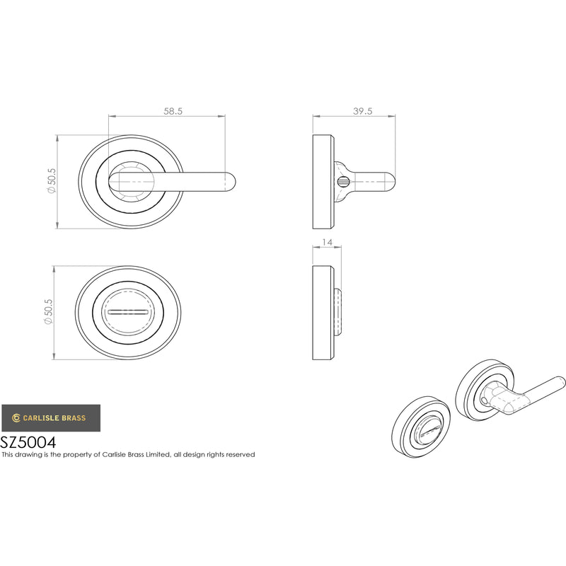 Serozzetta - Serozzetta Turn and Release - Satin Chrome - SZC004SC - Choice Handles