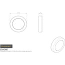 Serozzetta - Serozzetta Escutcheon Blank Profile - Satin Chrome - SZM000SC - Choice Handles