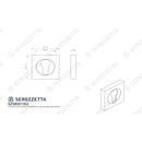 Serozzetta - Serozzetta Square Euro Profile Escutcheon  - Matt Black - SZM001SQMB - Choice Handles