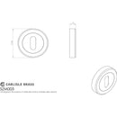 Serozzetta - Serozzetta Standard Profile Escutcheon - Polished Chrome - SZM003CP - Choice Handles