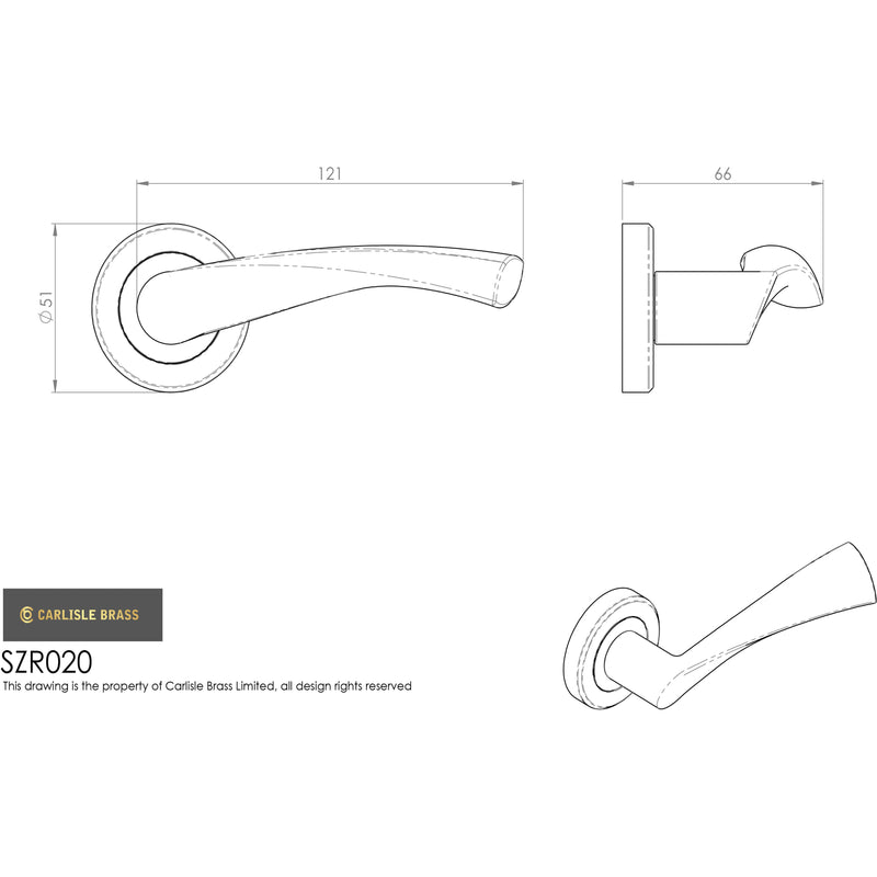 Serozzetta - Venti Lever on Rose - Matt Black - SZR020MB - Choice Handles