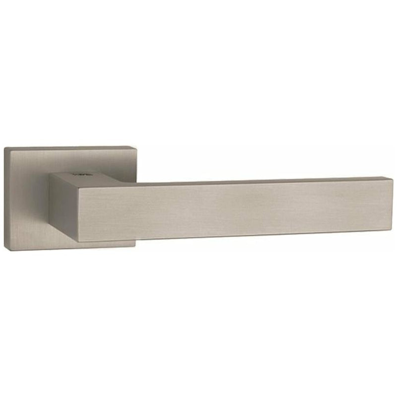 Tupai Rapido RetaLine Rillo Designer Lever on Long Rose - (Without Decorative Plate) - Pearl Nickel - T2275LPL - Choice Handles