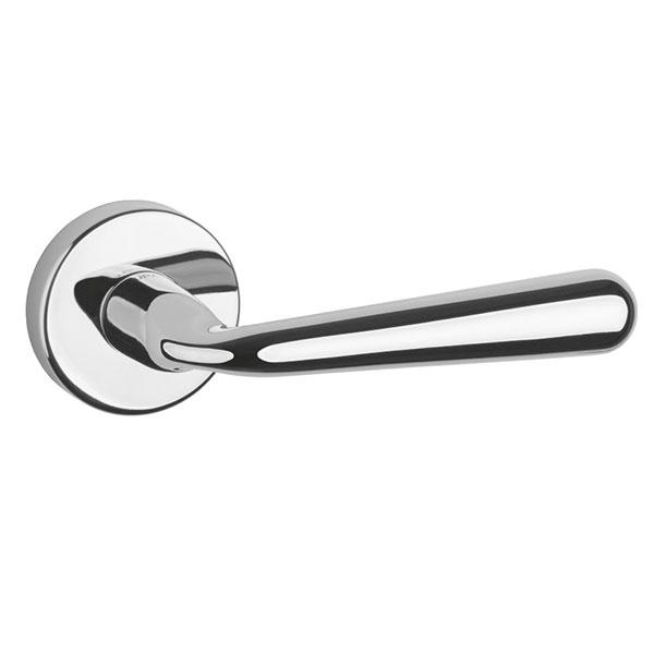 Tupai Rapido CurvaLine Adra Designer Lever on Round Rose - Bright Polished Chrome - T293RPC - Choice Handles