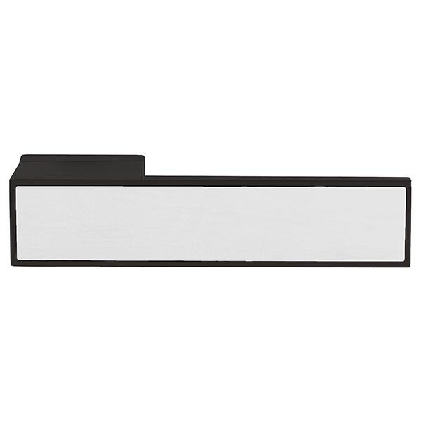 Tupai Rapido VersaLine Josa Designer Lever on Long Rose - Polished Stainless Steel Decorative Plate - Matt Black - T3084LPSSMB - Choice Handles