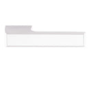 Tupai Rapido VersaLine Tobar Designer Lever on Long Rose - White Decorative Plate - Bright Polished Chrome - T3089LWHPC - Choice Handles