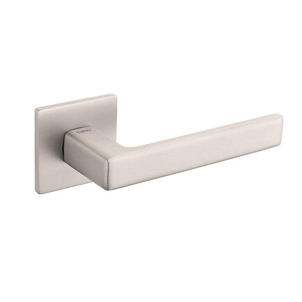 Tupai Rapido 5S Line Portel Designer Lever on 5mm Slimline Square Rose - Pearl Nickel - T3095S5SPL - Choice Handles