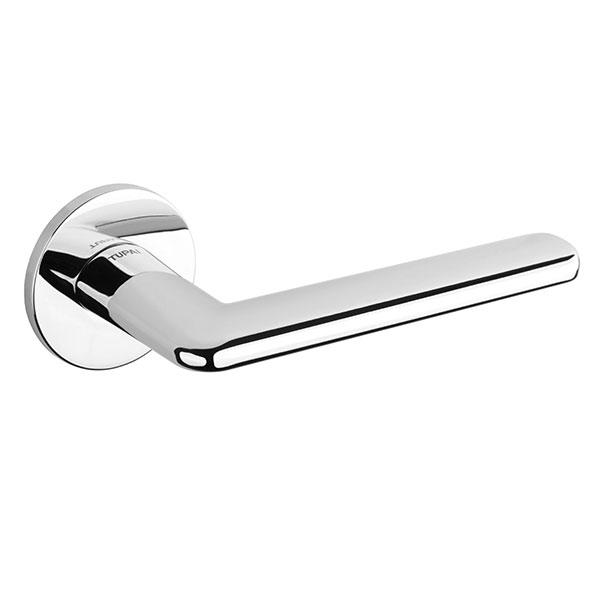 Tupai Rapido 5S Line Tavira Designer Lever on 5mm Slimline Round Rose - Bright Polished Chrome - T3098R5SPC - Choice Handles
