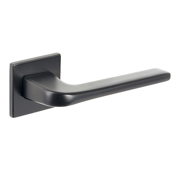 Tupai Rapido 5S Line Canha Designer Lever on 5mm Slimline Square Rose - Pearl Black - T4007S5SMB - Choice Handles