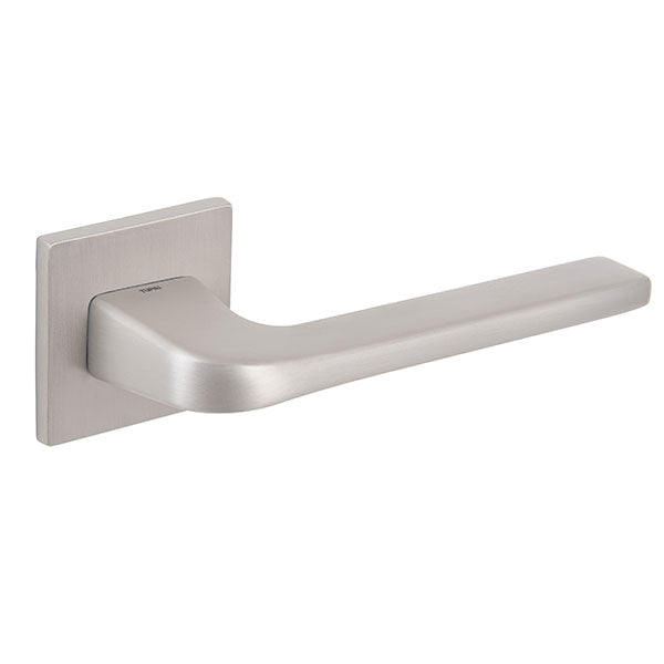 Tupai Rapido 5S Line Canha Designer Lever on 5mm Slimline Square Rose - Pearl Nickel - T4007S5SPL - Choice Handles