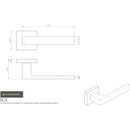 Manital - Techna Lever on Square Rose - Satin Brass - TC5SB - Choice Handles