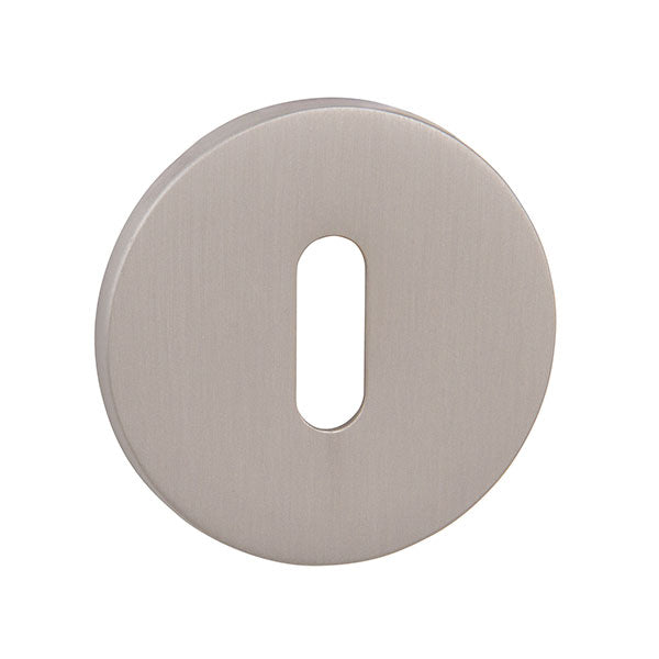 Tupai Rapido 5S Line Key Escutcheon on 5mm Slimline Round Rose - Pearl Nickel (Pair) - TESCKR5SPL - Choice Handles