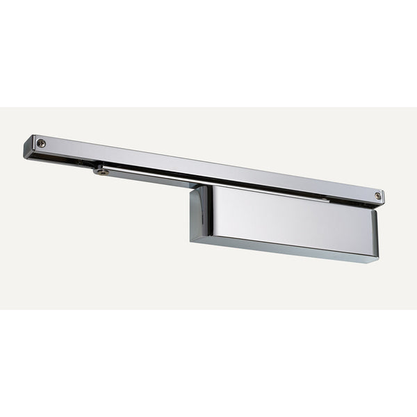 Rutland® TS.11205.SR.2.PNPPNP - EN 2-5 Concealed Slide Arm Cam Action Door Closer - Polished Nickel - Choice Handles