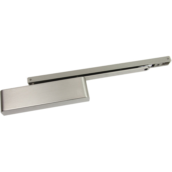 Rutland TS.24.SNP Ezykam Overhead Slide Arm Door Closer - Satin Nickel - Choice Handles