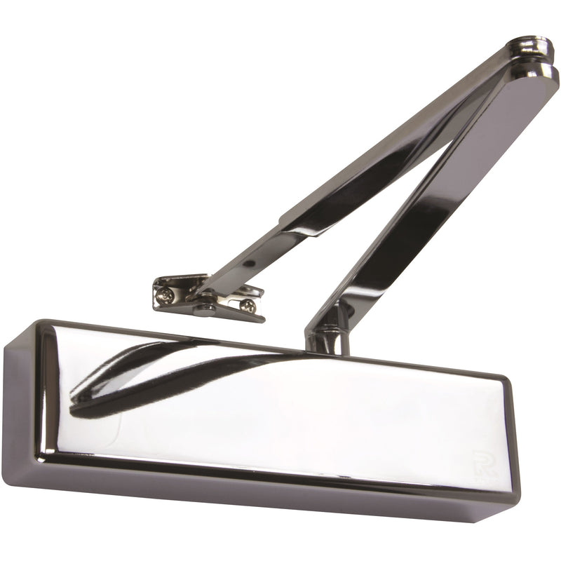 Rutland® TS.4204DABC.SLFB.PNPPNP - Size 2-4 Door Closer - Polished Nickel - Choice Handles