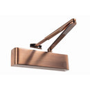 Rutland TS.9205DABC.SRFB.ACAC - Overhead Door Closer With Back Check & Delayed Action, Size EN 2-5  - Antique Copper - Choice Handles