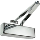 Rutland® TS.3204.SLFB.PNPPNP - Size 3 Overhead Door Closer - Polished Nickel - Choice Handles