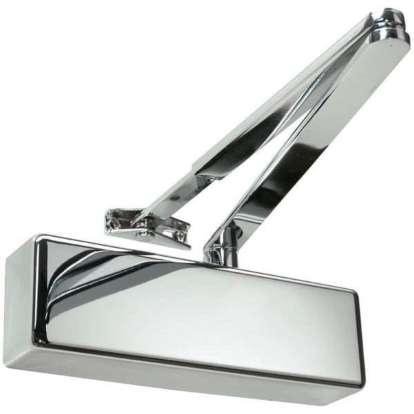 Rutland® TS.3204.SLFB.PNPPNP - Size 3 Overhead Door Closer - Polished Nickel - Choice Handles