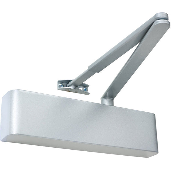 Rutland TS.9205DABC.SRFB.SESE - Overhead Door Closer With Back Check & Delayed Action, Size EN 2-5  - Silver - Choice Handles