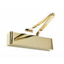 TS.9206DABC.SRFB3.PVDPVD - Overhead Door Closer With Back Check & Delayed Action, Size EN 2-6 - Polished Brass - Choice Handles