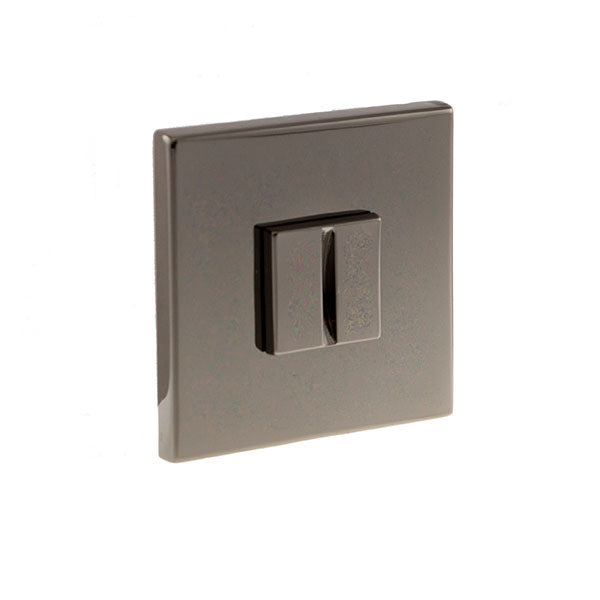 Tupai Rapido 5S Line WC Turn and Release on 5mm Slimline Square Rose - Black Satin Nickel - TWCS5SBSN - Choice Handles