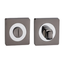 Darcel - Bathroom Square Thumb Turn and Release, Black Nickel - FWCSTT-BN - Choice Handles