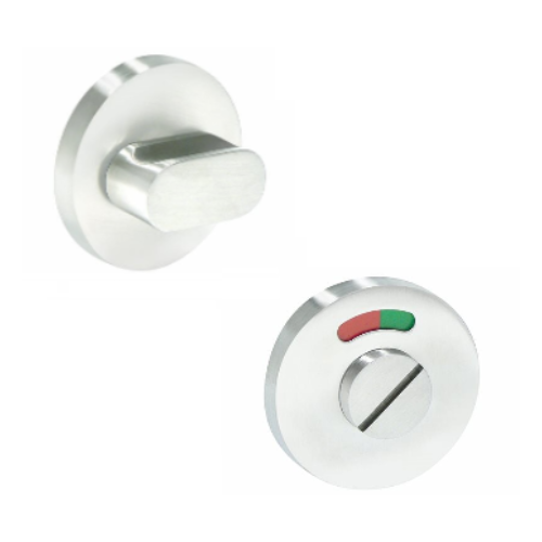 Consort - Bathroom WC Turn and Indicator Set  - Satin Stainless Steel - Choice Handles