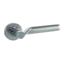 Atlantic - STATUS Hawaii Lever on Round Rose - Satin Chrome/Polished Chrome - S38RSCPC - Choice Handles