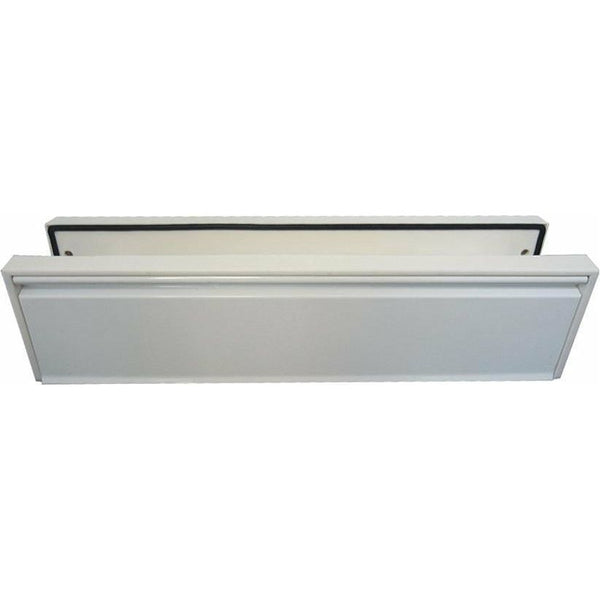 Frelan - Telescopic PVCu Sleeved Letterplate 295mm x 71mm - White - JW80WH - Choice Handles